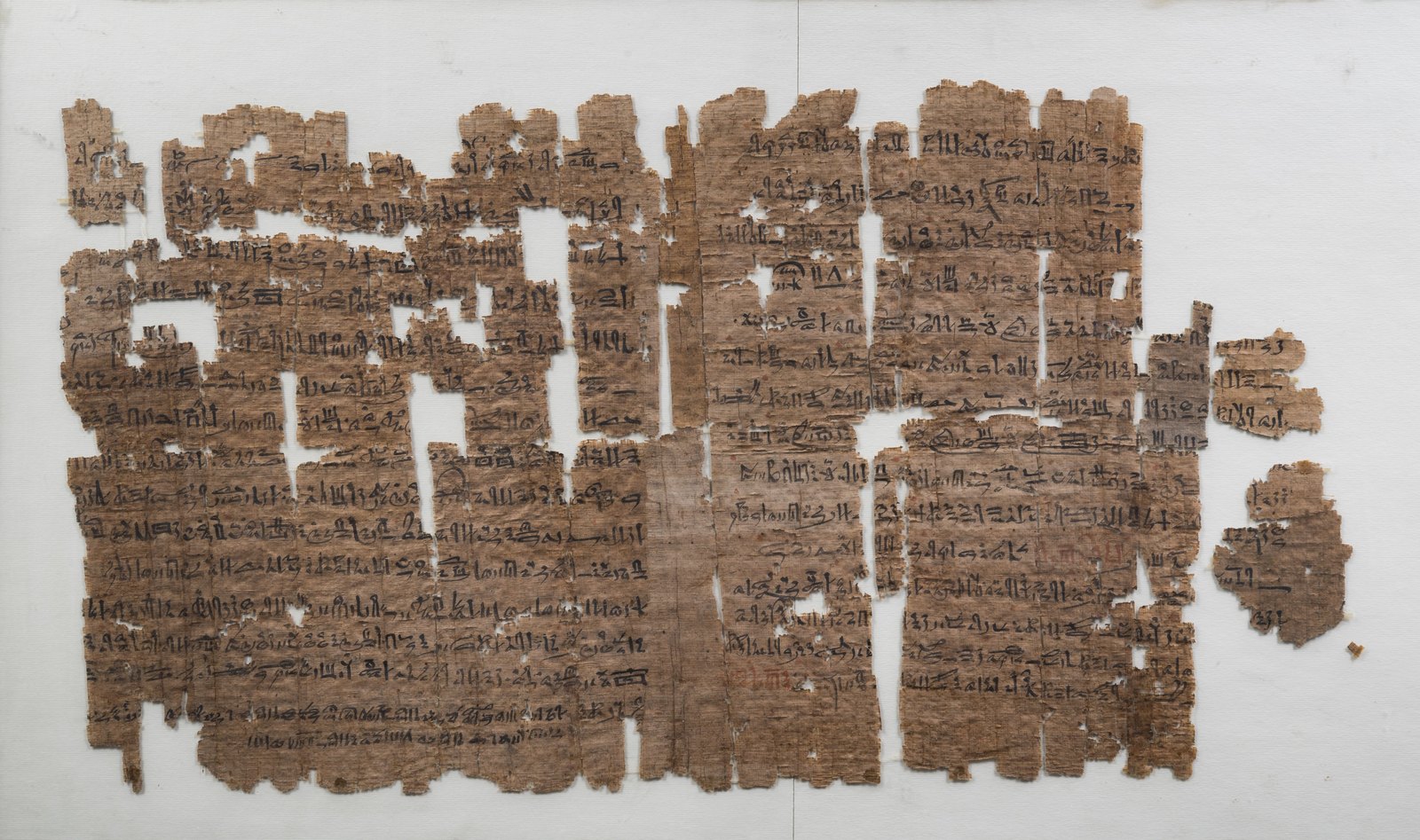 Egyptian papyrus Cat. 1966 in Turin, garden love songs written in black ink on fiber.